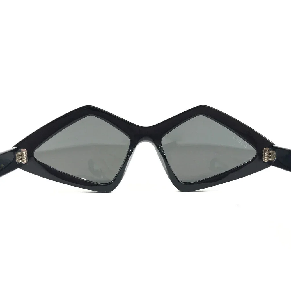 Gucci Sunglasses GG0496S 004 Black Crystal Frames Gray Lenses Hollywood Forever
